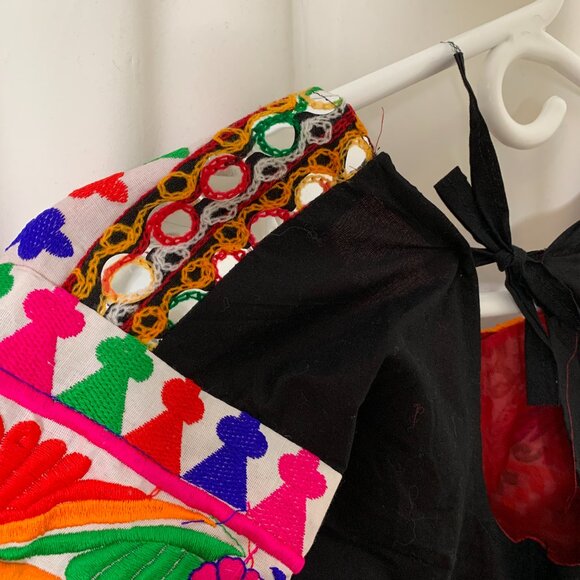 Festive bohemian crop top and long skirt - Picture 4 of 8